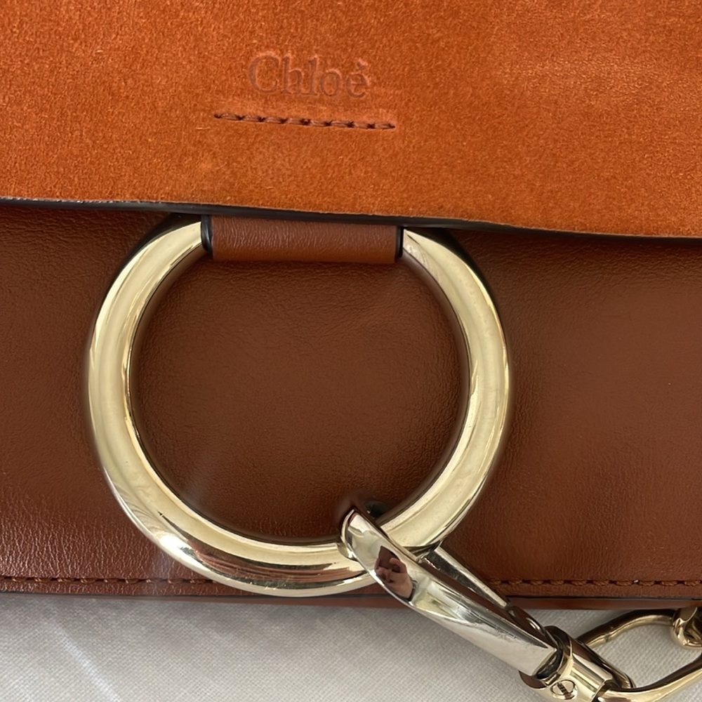 Chloe Faye Crossbody Brown Leather - Picture 3 of 10